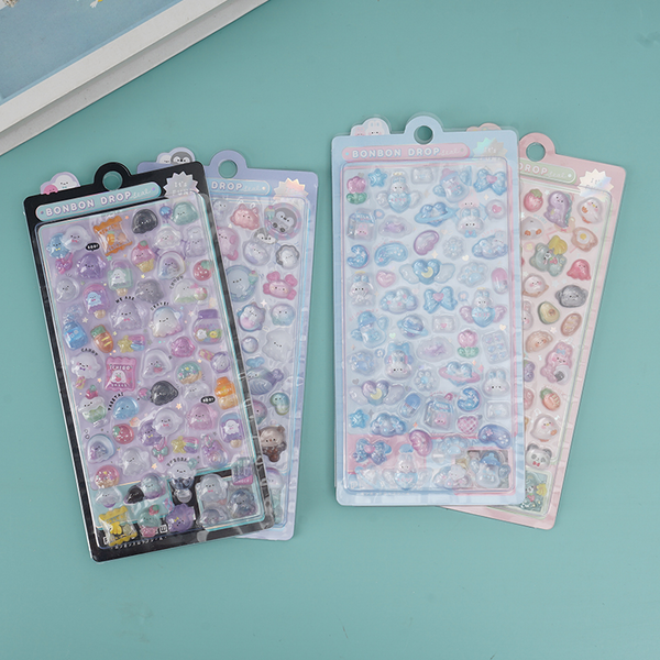MIDI 3D relief fun stickers/mixed