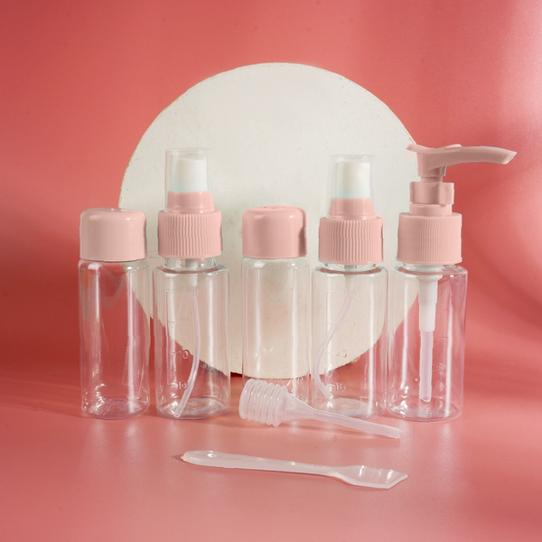 MIDI Travel bottle 7-piece set pink