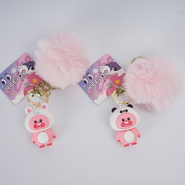 Midi Beaver hairball bag hanging key chain/mixed