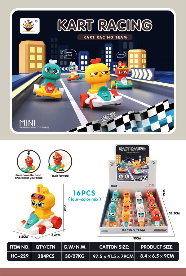 Midi Push Cute Chicken kart/mixed