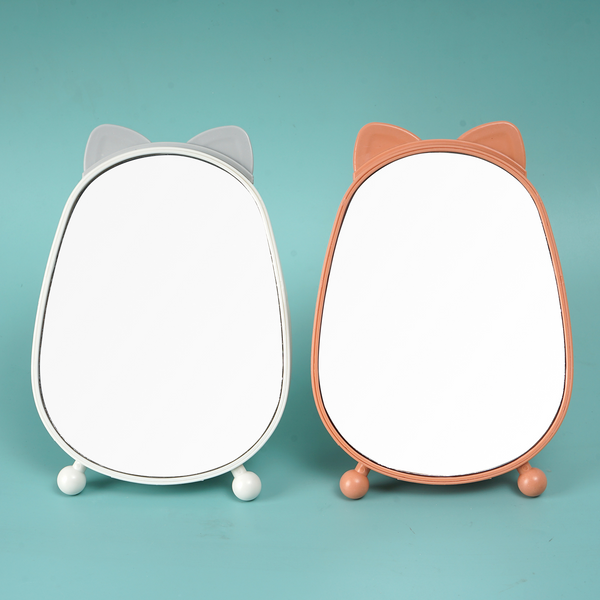 MIDI Cat head mirror comb storage table mirror/medium size