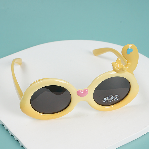 MIDI Cartoon Crown Silicone Children's Sunglasses/Mixed