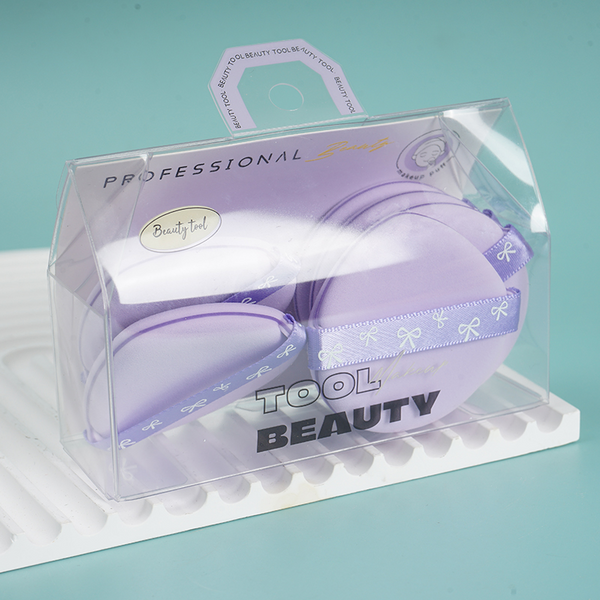 MIDI Purple Silver Series Hydrophilic Double sided Air Cushion Powder Puff Set of 6