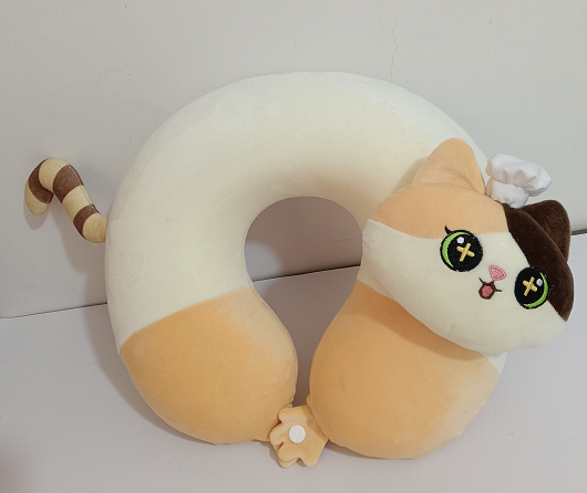 MIDI Cute Cat U-shaped Pillow/Orange Cat