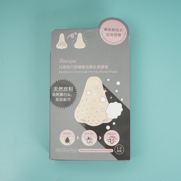 Midi Bamboo charcoal honey remove blackhead nasal mask 10pcs