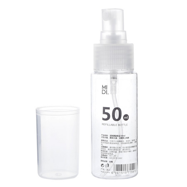 MIDI Transparent bottle nozzle 50ml