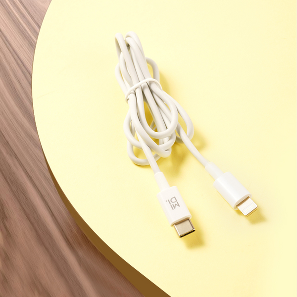 Midi PD fast charge data cable For Type-C/White