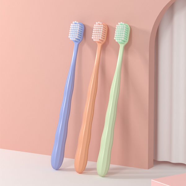 MIDI Wide head clean cotton sense gingival care toothbrush 6pcs pack/mixed