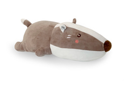 MIDI 43cm Lying Raccoon Doll\Coffee