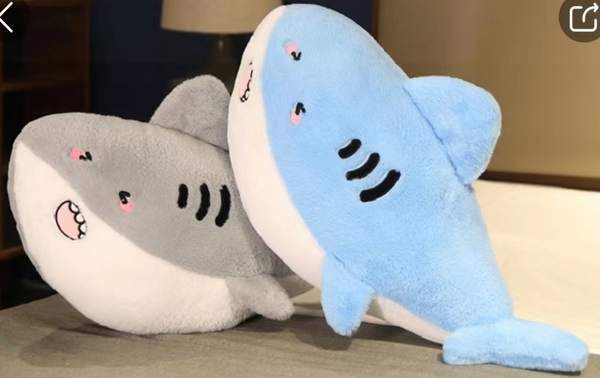 MIDI 90cm Big Flat Shark Doll\Blue