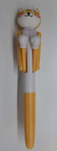 MIDI Cartoon Dog Boxing Ballpoint Pen/Yellow