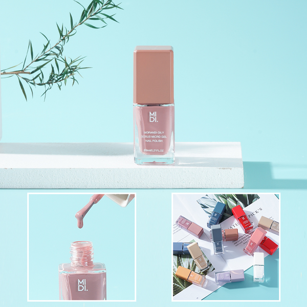 MIDI. Morandi Oily Scrub Micro Gel Nail Polish-09#Maple Leaf Red