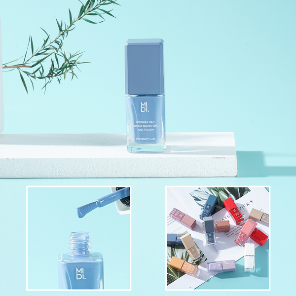 MIDI. Morandi Oily Scrub Micro Gel Nail Polish-11# Haze Blue