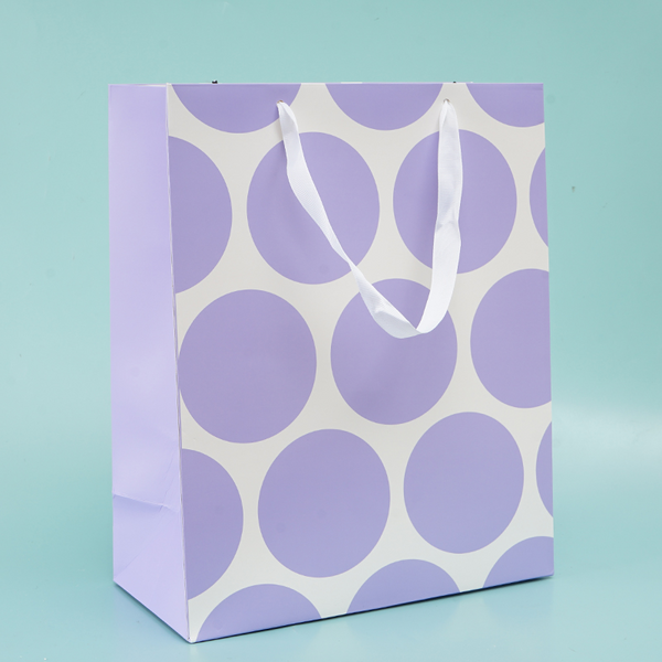 MIDI Blue geometric pattern gift bag small/mixed