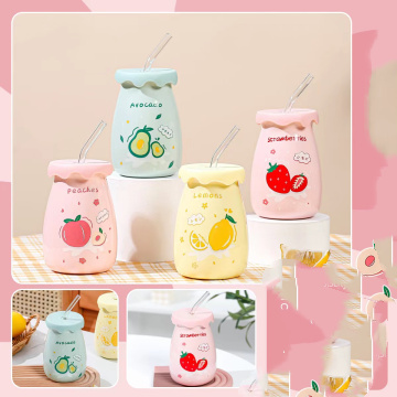 MIDI 480ml Summer Sweetheart Fruit Profusion ceramic sippy cup/mixed