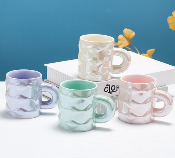MIDI 380ml streaming light magic color ripple ceramic cup/mixed