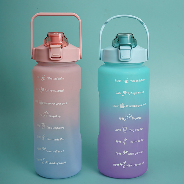 MIDI. 1500ml small waist two-color gradient snap cup/mixed