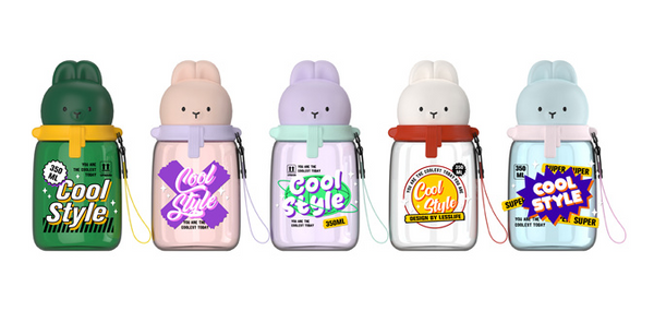 MIDI 500ml warm rabbit shaped children's plastic cup/mixed