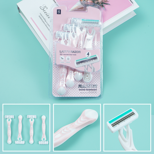 MIDI Women's special shaving knife 4pcs pack/powder