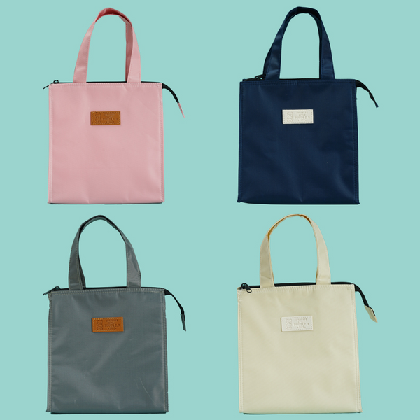 Midi Quality thickened waterproof solid color Bento Bag/Mixed