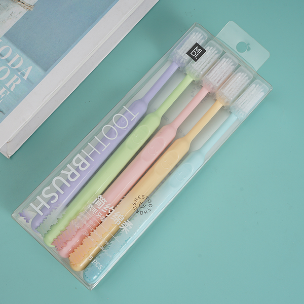MIDI. Simple Soft bristle Toothbrush 5pcs pack/mixed