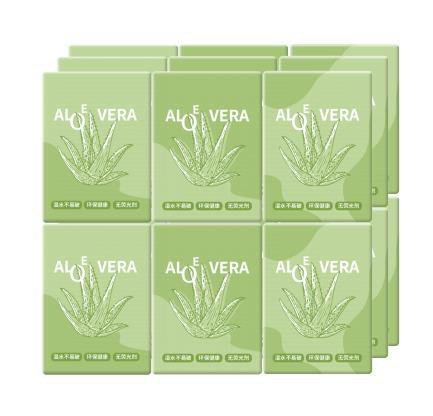 MIDI Aloe Vera Handkerchief Paper 18 packs /8 sheets *3 layers