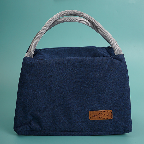 Midi Simple English label portable bento bag/Mixed