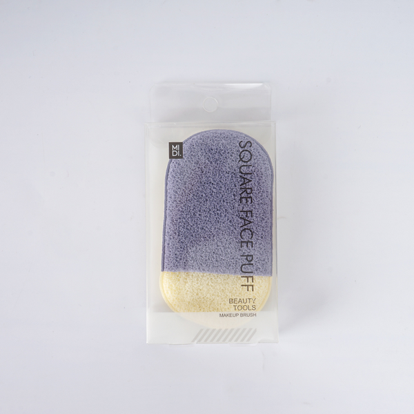 MIDI Color contrast square  face washing puff/mixed
