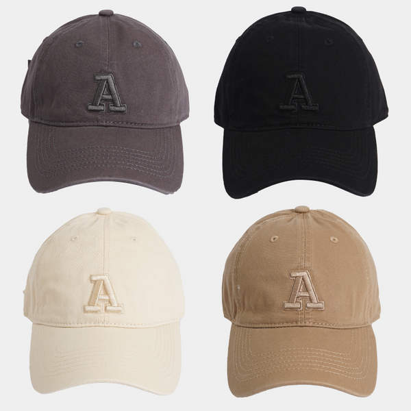 MIDI Simple embroidery A-line cap/mixed