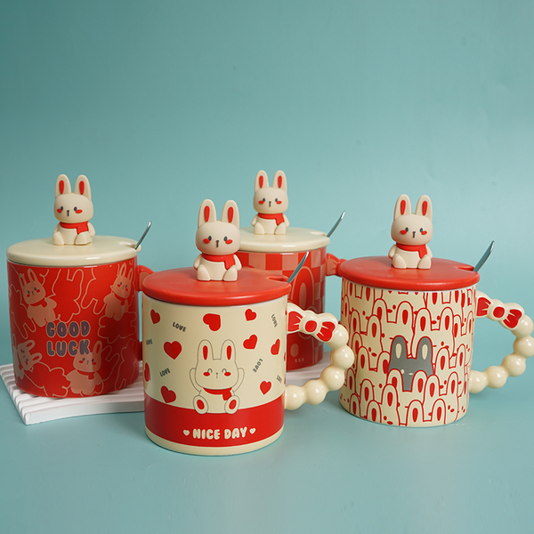 MIDI 400ml Happy Rabbit ceramic cup/mixed