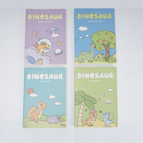 MIDI Dinosaur paradise Matte rubber cover book B5/ mixed