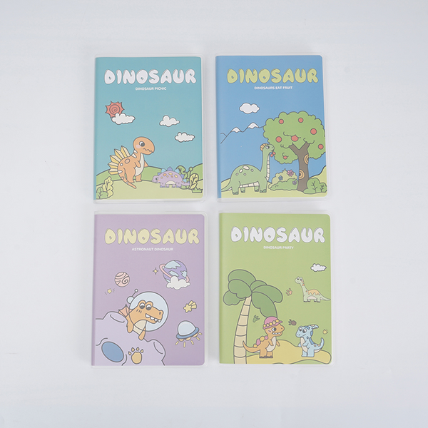 MIDI Dinosaur paradise Matte rubber cover book A6/ mixed
