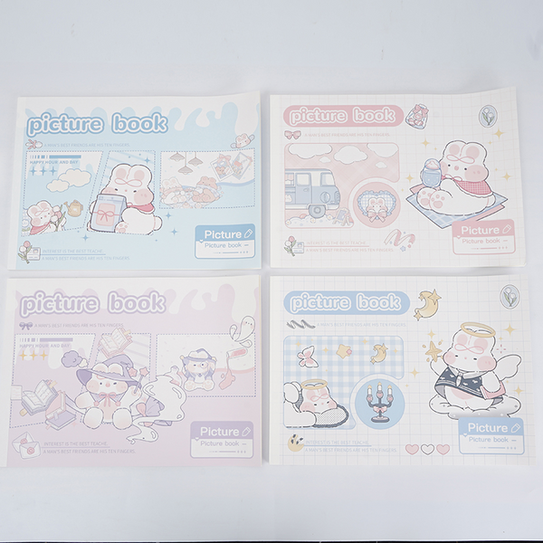 MIDI Fantasy Land Painting book A4/ mixed