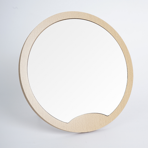 MIDI Simple round wood mirror