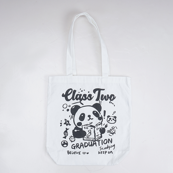 Midi Cute Panda open canvas shoulder bag/mixed