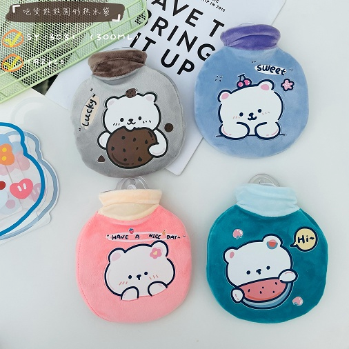 MIDI 380ml Foodie Bear hot water bag/mixed
