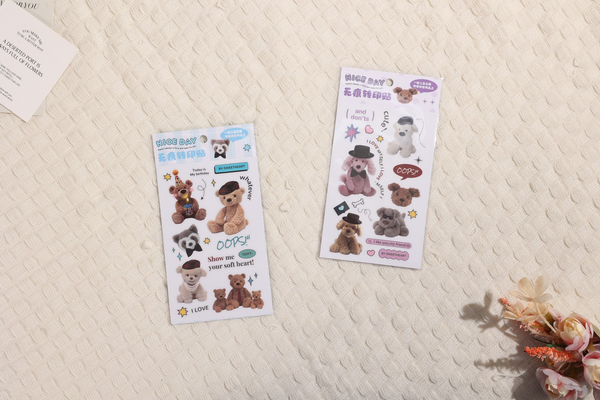 MIDI Plush party traceless transfer stickers/mixed