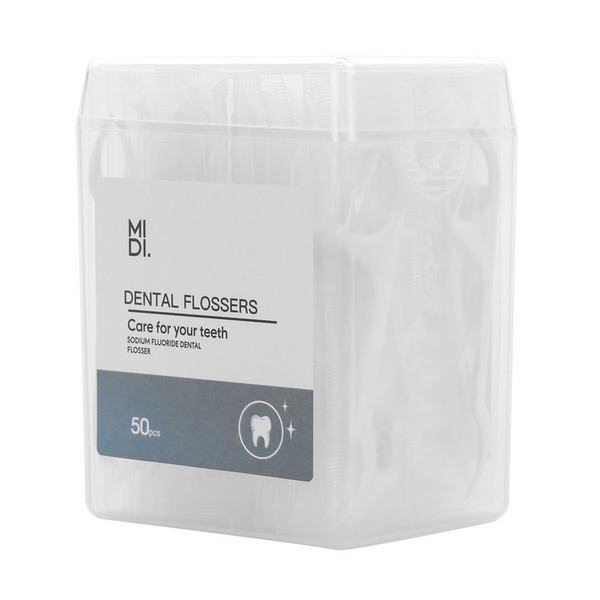 MIDI Sodium fluoride Dental Floss ?50PCS?