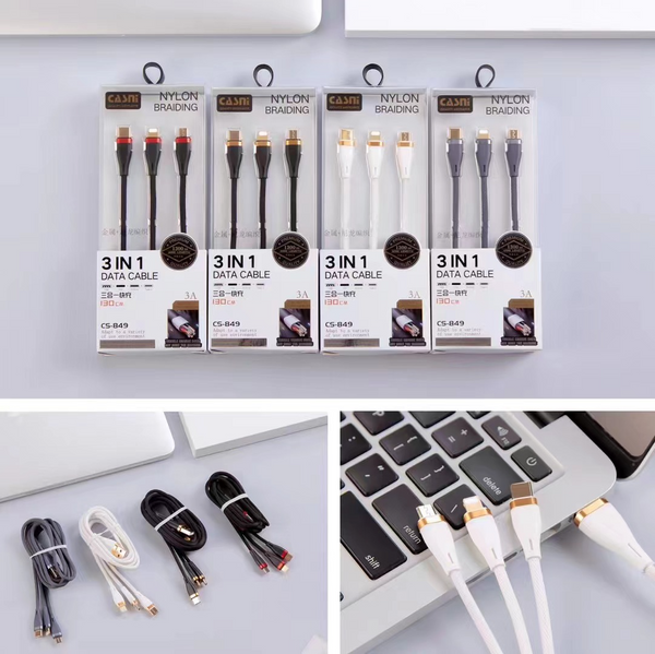 Midi 1.2m minimalist 3-in-1 data line/mixed