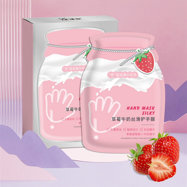 MIDI Strawberry milk silky hand mask 40g