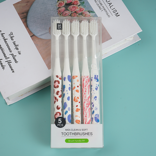 MIDI. Fruit series Tooth cleaning gingival care soft bristles toothbrush 4pcs pack